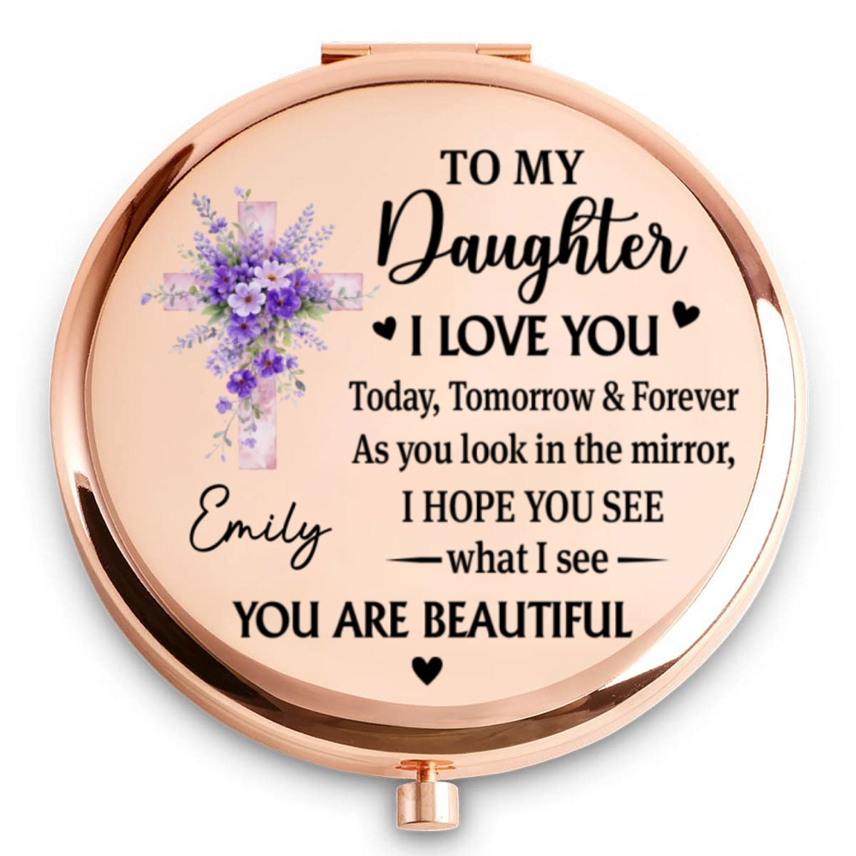 My Beautiful Daughter - Personalized Compact Mirror