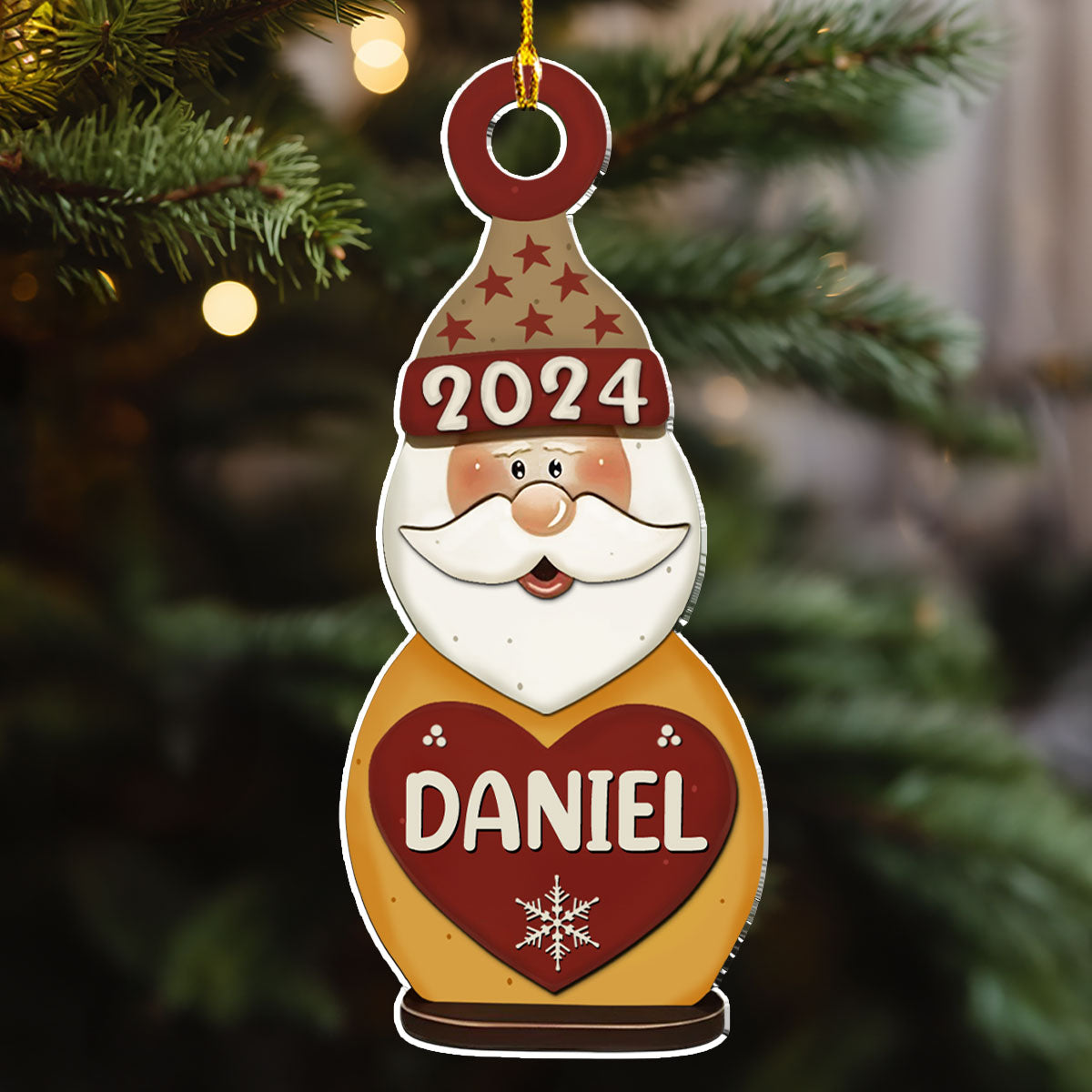Custom Family Ornament, Christmas Gift for Family Members •  Merry Christmas Name - Personalized Acrylic Ornament