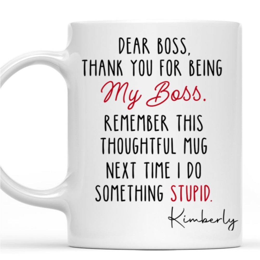 Custom Coworker, Christmas & Birthday Team Appreciation Gift • Consider This My Apology Advance - Personalized Coffee Mug