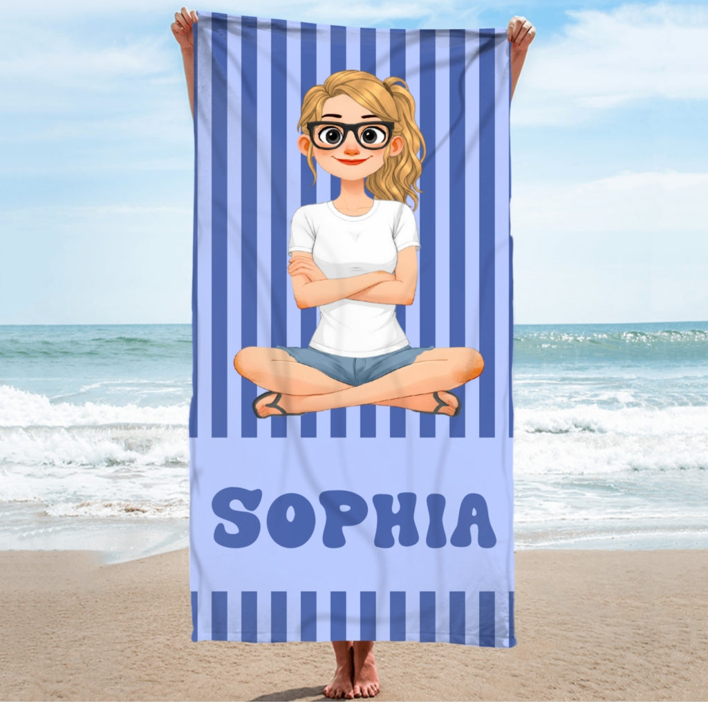 Summer Is Coming - Personalized Beach Towel