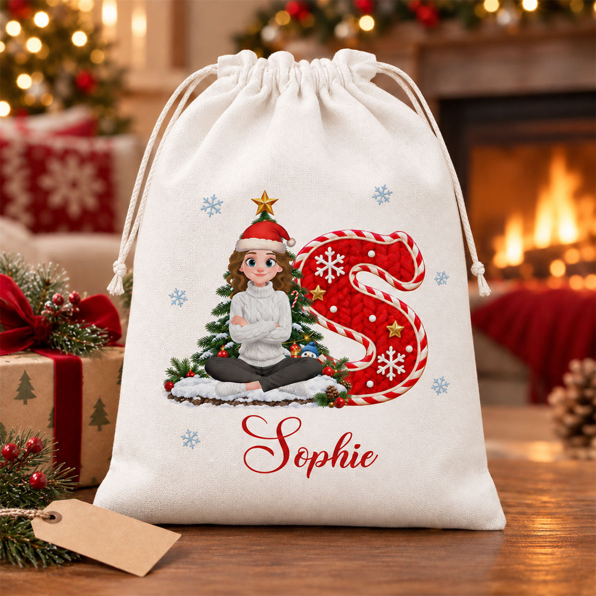 Christmas Surprise Bag - Personalized Favor Bag