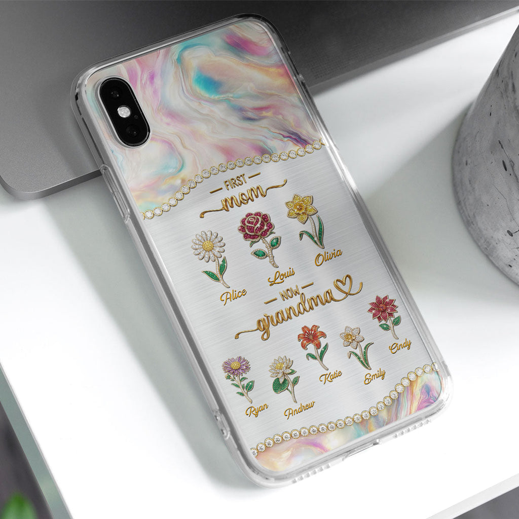 First Mom Now Grandma 2 - Personalized 3D Inflated Effect Phone Case