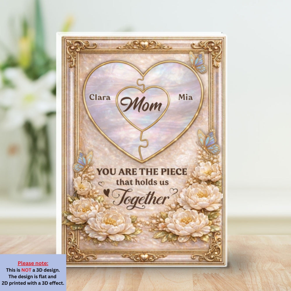Custom Mother's Day Decor, Gift for Mom & Grandma • My Important Piece - Personalized Acrylic Plaque