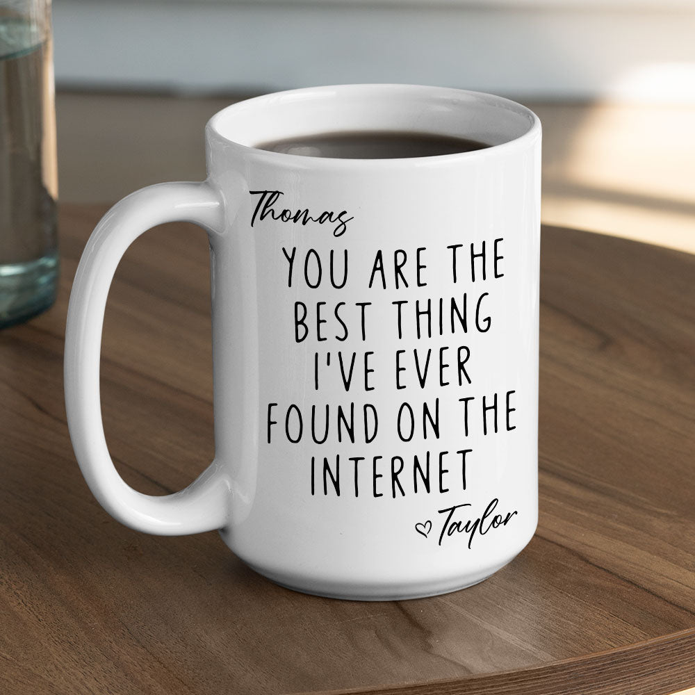Custom Anniversary Keepsake Gifts For Couple • Best Thing I Ever Found - Personalized Coffee Mug