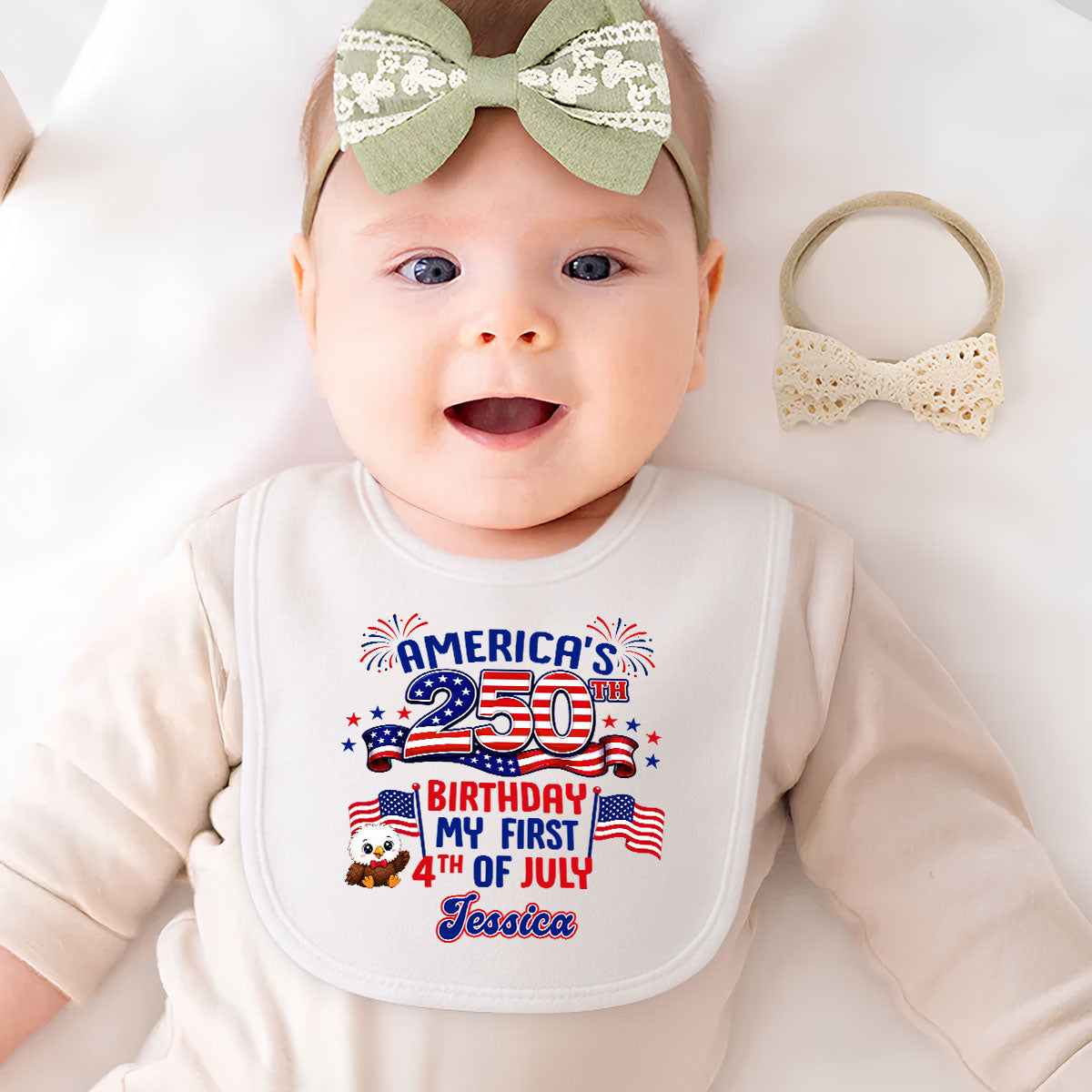 The First I Will Remember - Personalized Baby Bib