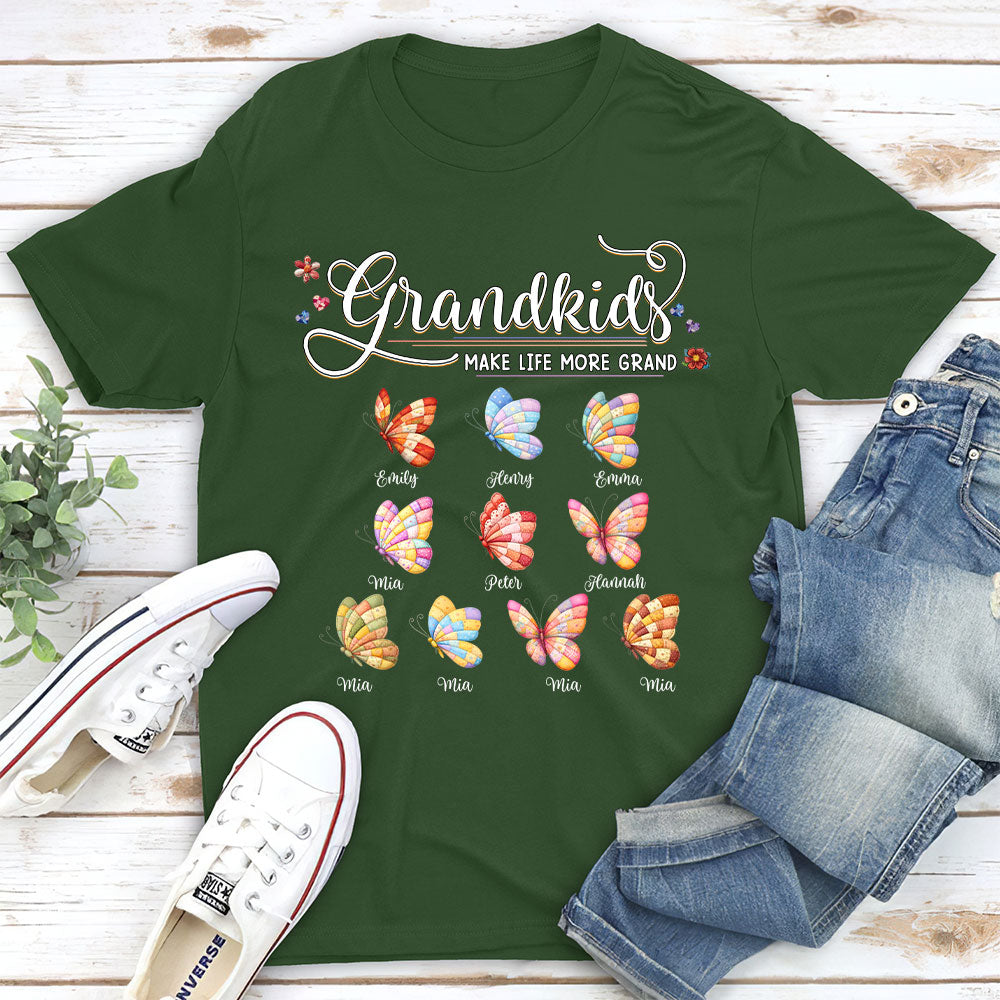 Custom Mother's Day Gift for Mom & Grandma • Grandma Butterflies - Personalized Shirt