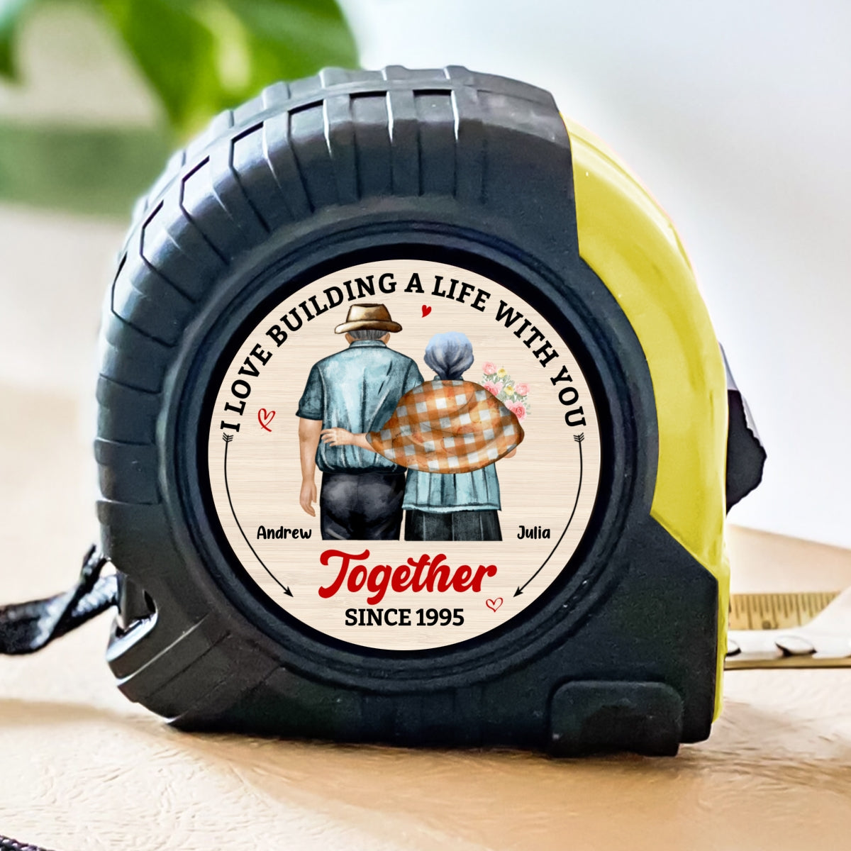 Building A Life - Personalized Tape Measure