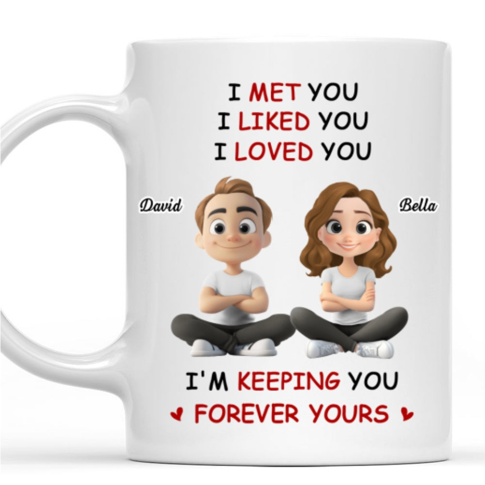 Custom Anniversary Keepsake Gifts For Couple • Forever Yours - Personalized Coffee Mug