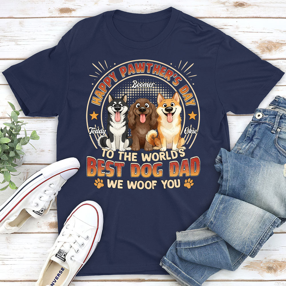 Custom Christmas & Birthday Keepsake Gift • Pawther Day With Dog Dad - Personalized Shirt - Sweatshirt