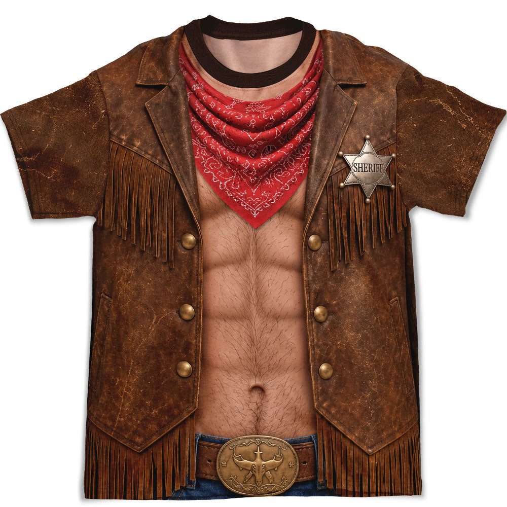 Custom Christmas Anniversary Keepsake Gifts For Husband • Western Vibes - Personalized All-over-print T-shirt