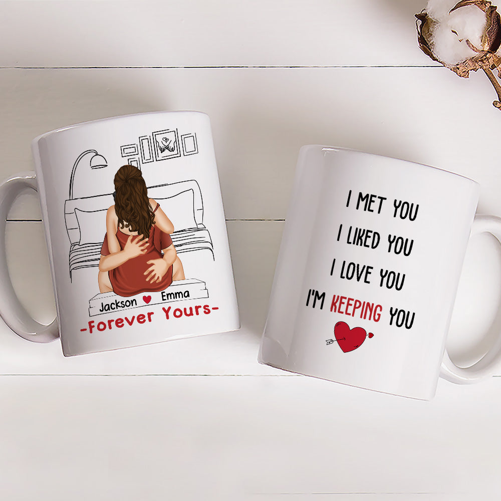 Custom Anniversary Keepsake Gifts For Couple • Keep You Forever - Personalized Coffee Mug