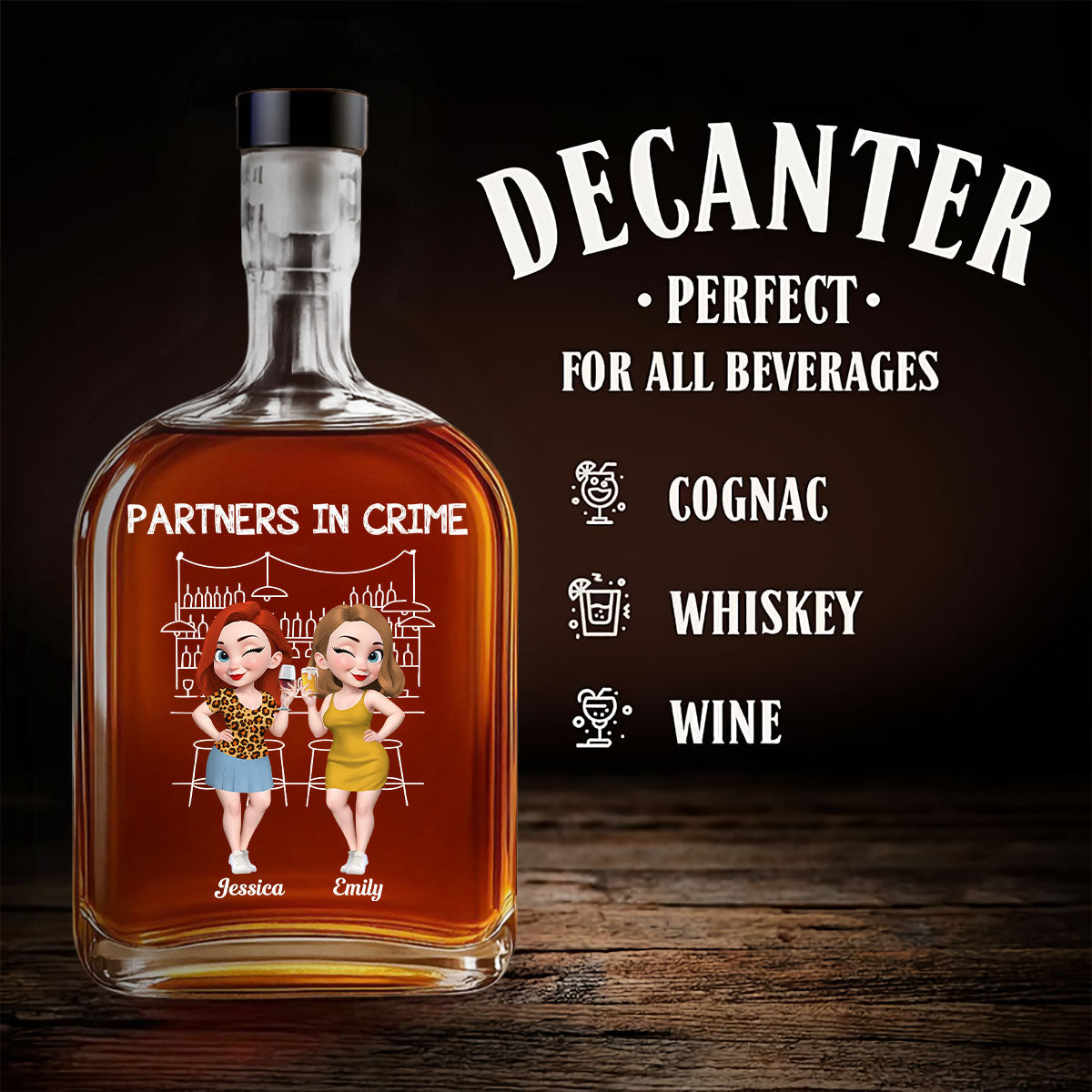 We Might Be Drunk - Personalized Spirits Decanter