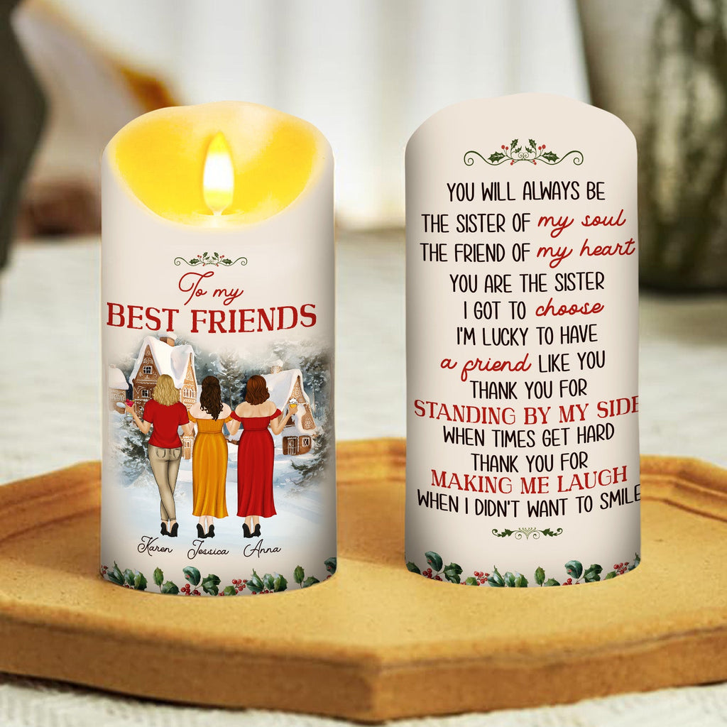 Christmas Cozy Crew - Personalized LED Candle
