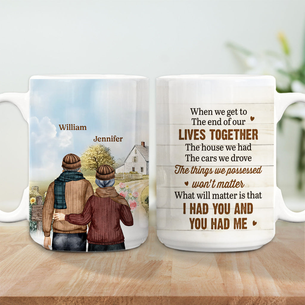 Custom Anniversary Keepsake Gifts For Couple • When We Get To The End - Personalized Coffee Mug