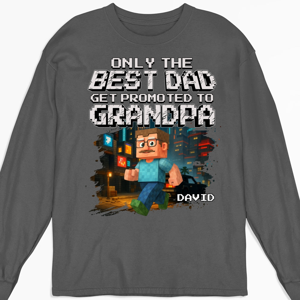 Custom First Father's Day, Christmas Gift for New Dad • Soon To Be Grandpa - Personalized Shirt