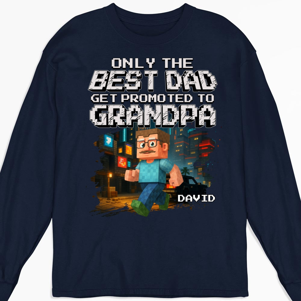 Custom First Father's Day, Christmas Gift for New Dad • Soon To Be Grandpa - Personalized Shirt
