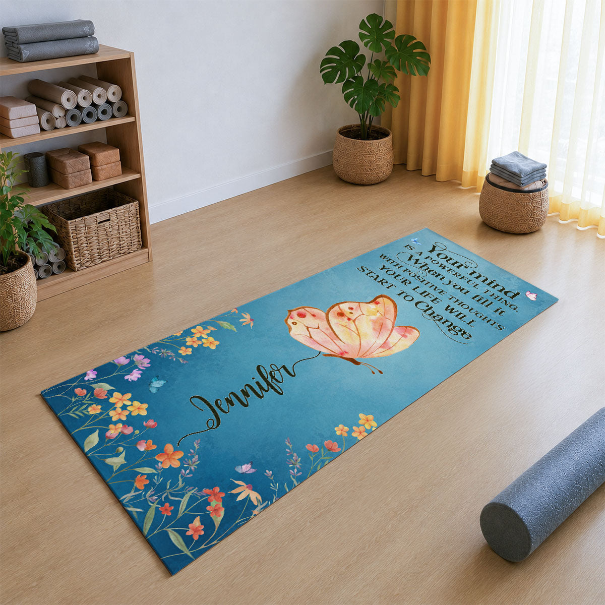 Your Mind Is A Powerful Thing - Personalized Yoga Mat