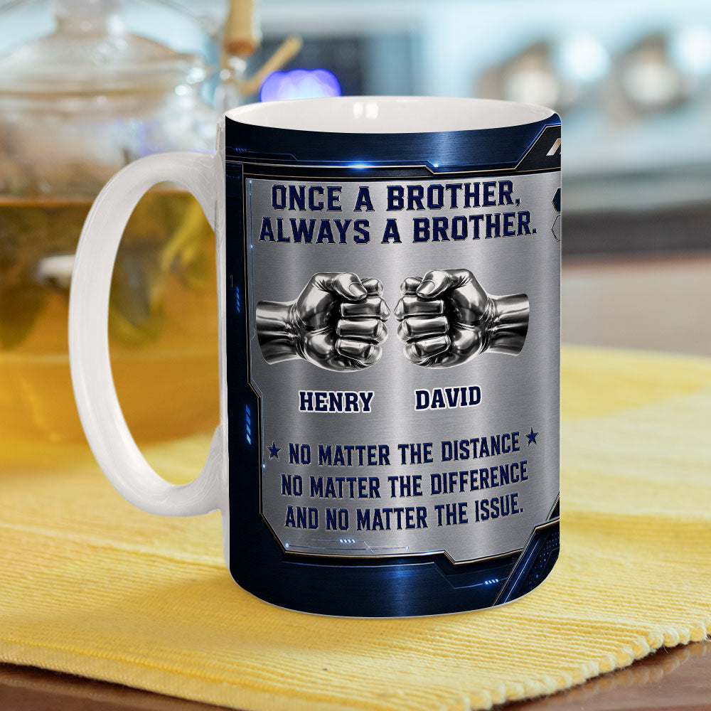 Custom Christmas & Birthday Gift For Brother • Brother Forever - Personalized 3D Inflated Effect Mug