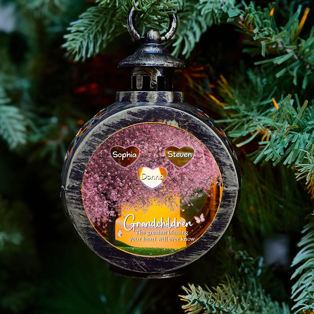 Custom Name Family Christmas Gifts, Holiday Decor • Fill A Place In Your Heart - Personalized Christmas Lantern