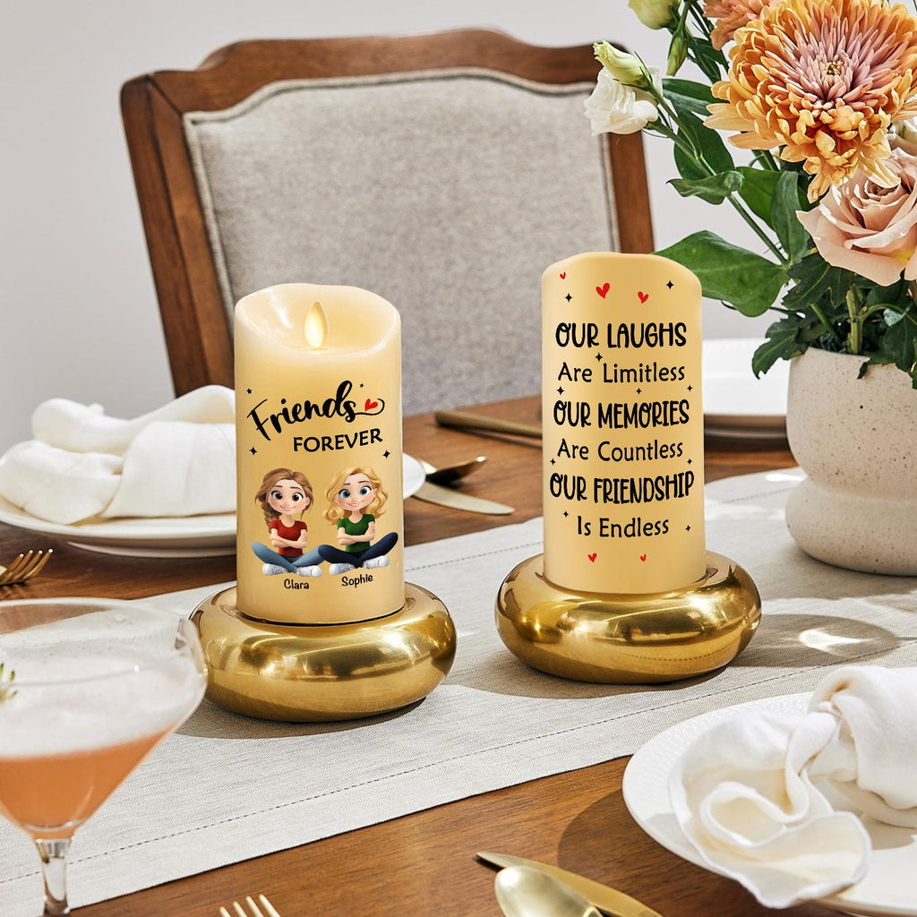 Limitless Friendship Glow - Personalized LED Candle