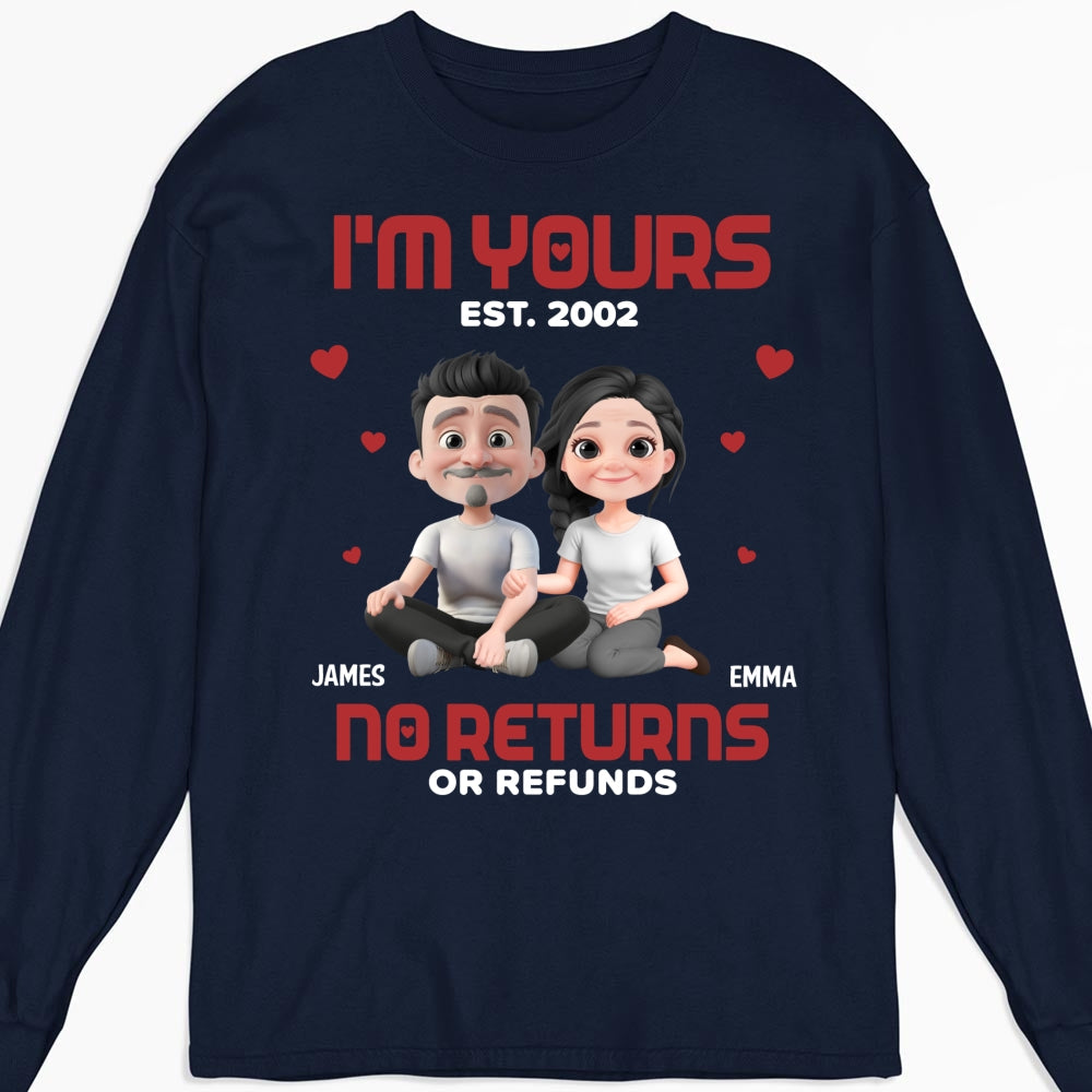 Custom Christmas Anniversary Keepsake Gifts For Wife • I Am Yours EST - Personalized Shirt