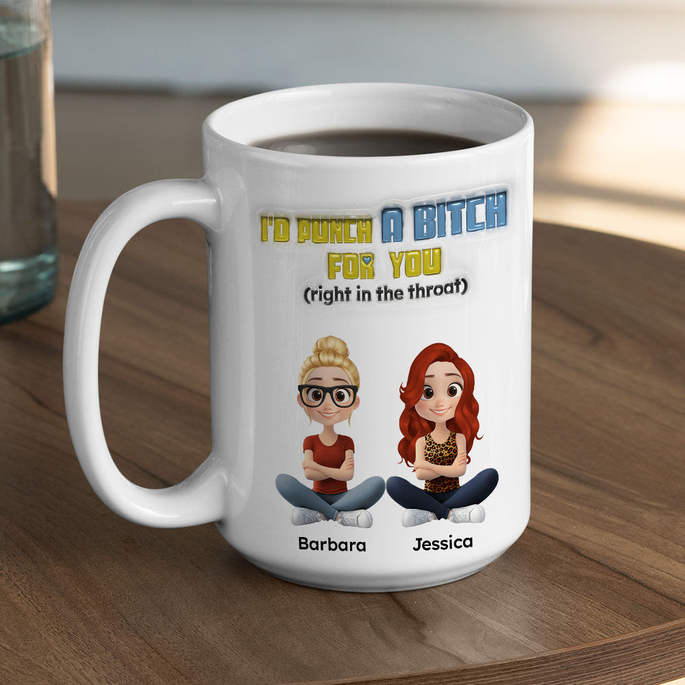 Custom Best Friend, Christmas & Birthday Friendship Keepsake Gift • You And Me Has Unbreakable Bond - Personalized 3D Inflated Effect Mug
