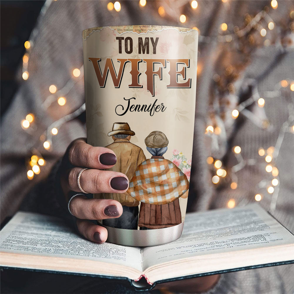 Custom Christmas Anniversary Gifts For Wife • To My Wife Version 2 - Personalized Tumbler
