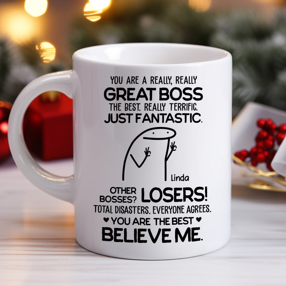 Custom Best Friend, Christmas & Birthday Friendship Keepsake Gift • Believe Me - Personalized Coffee Mug