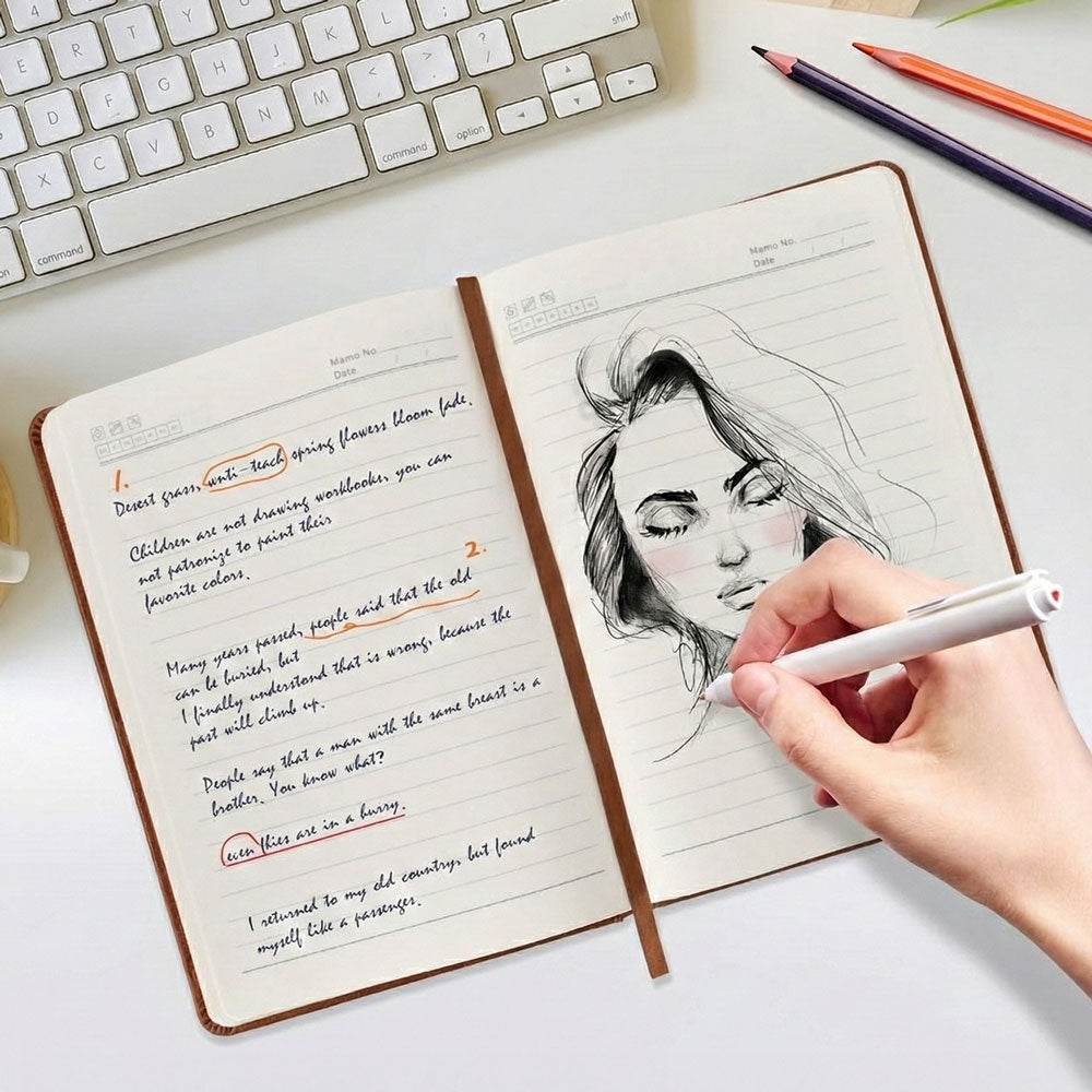 Custom Long Distance Friendship Gifts For Bestie • Wish You Lived Much Closer - Personalized Leather Journal