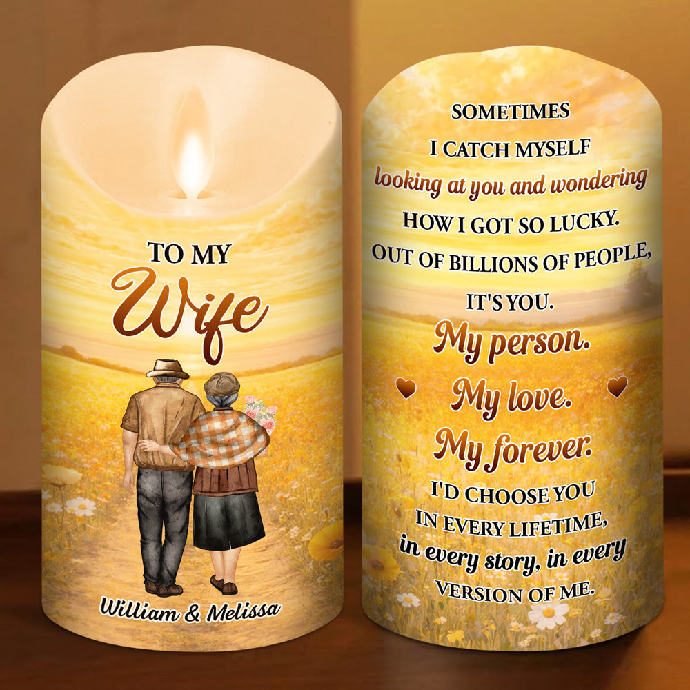 How Lucky I Am - Personalized LED Candle