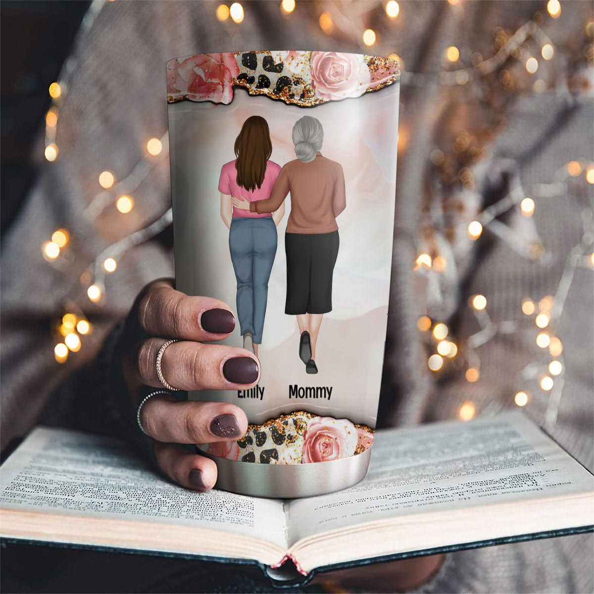 Custom Christmas Birthday Gifts For Daughter • My Heart My Daughter - Personalized 3D Inflated Effect Tumbler