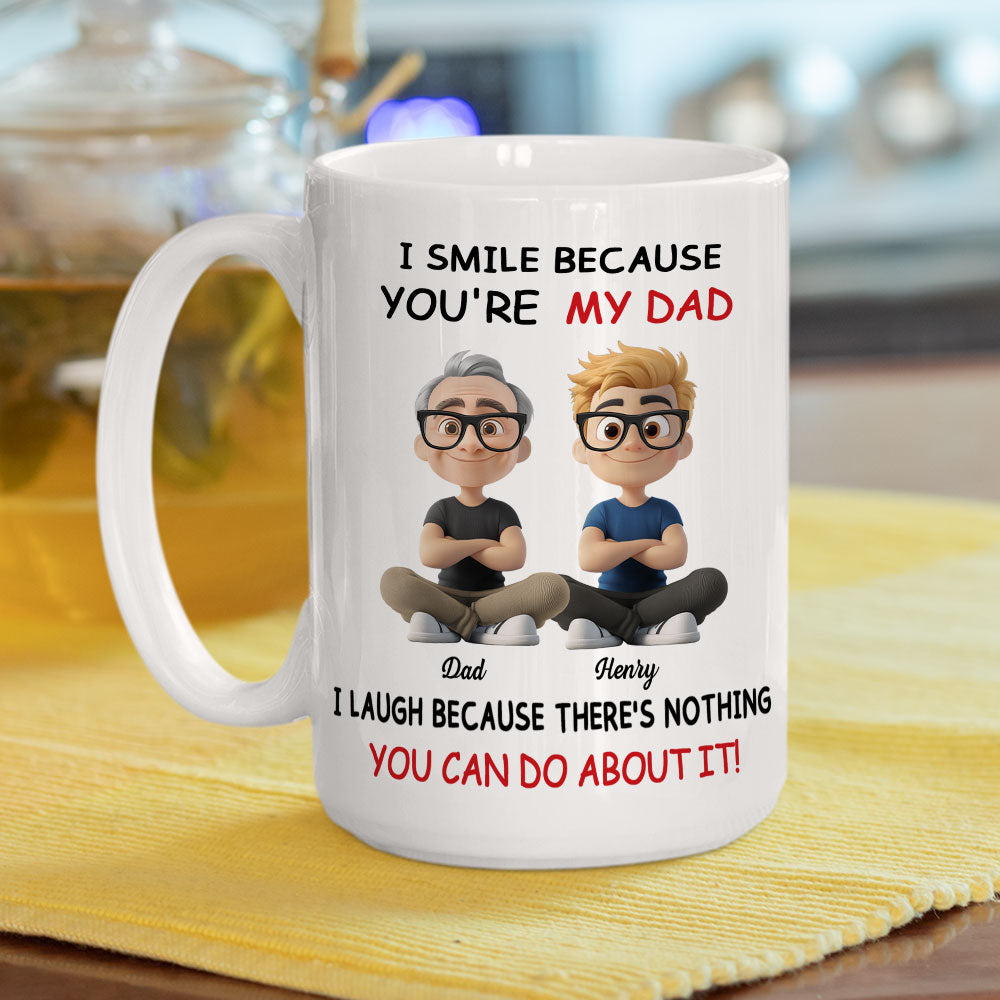 Custom Christmas & Birthday Gift for Dad • For Daddy - Personalized Coffee Mug