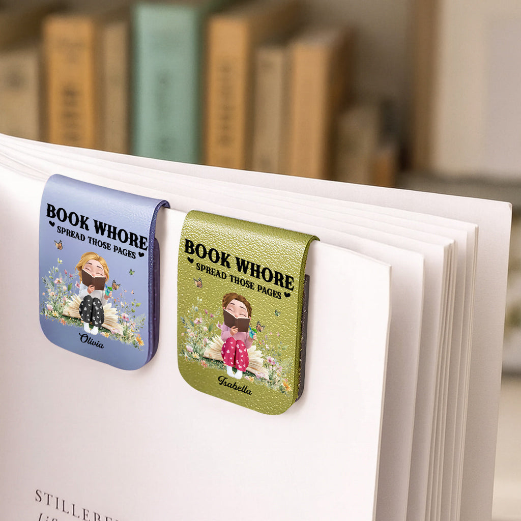Pages Beg To Be Spread - Personalized Leather Bookmark