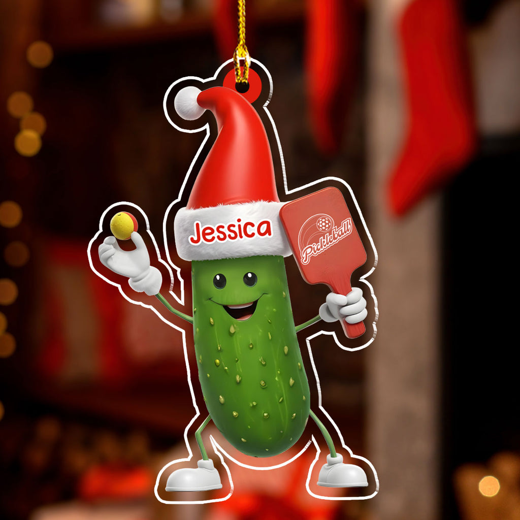 Custom Family Ornament, Christmas Gift for Family Members •  Pickleball Name - Personalized Acrylic Ornament