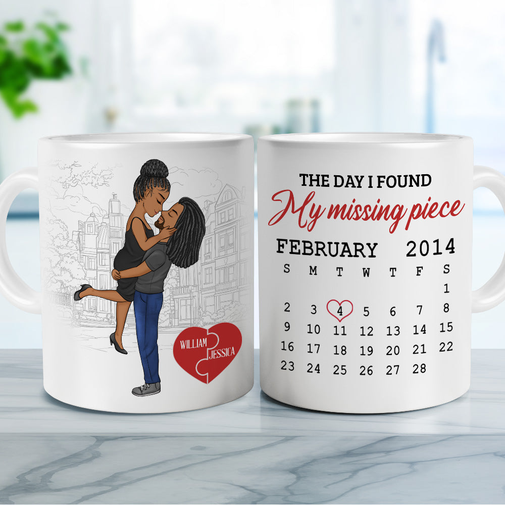 Custom Anniversary Keepsake Gifts For Couple • I Found My Piece - Personalized Coffee Mug