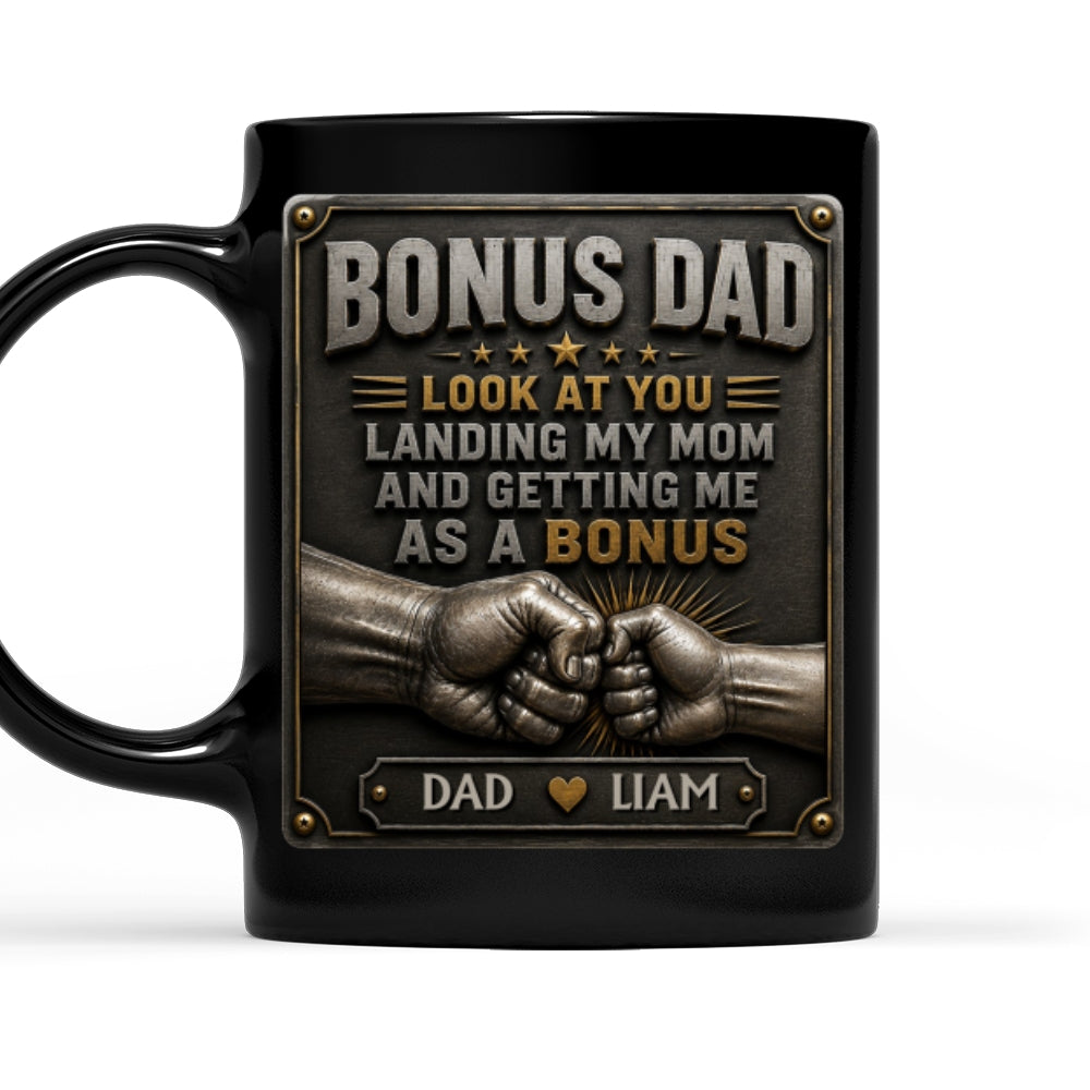Custom Christmas & Birthday Keepsake Gift • Getting Me As A Bonus Ver 2 - Personalized 3D Effect Mug