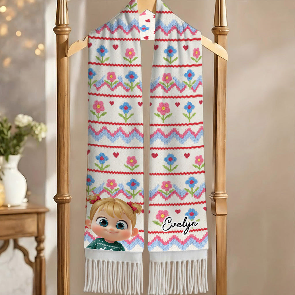 Human Cartoon - Personalized Scarf