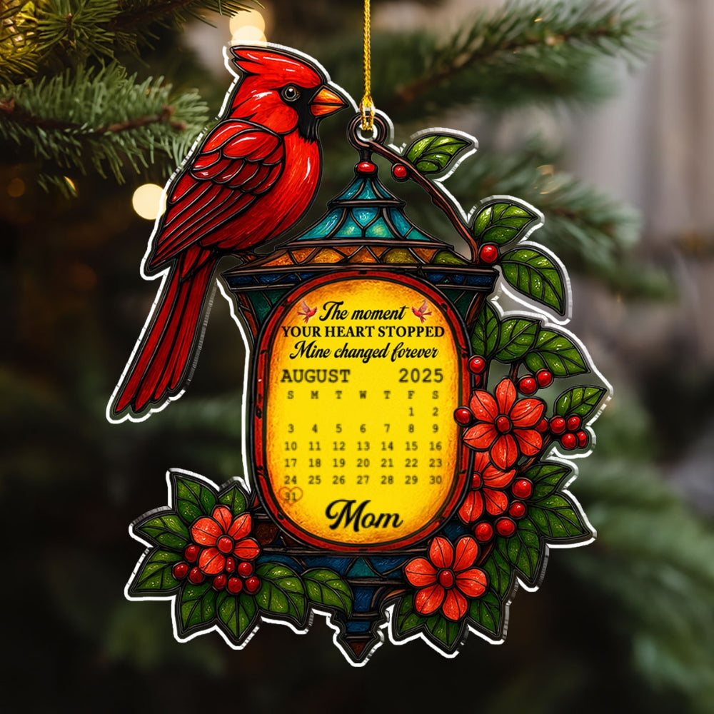 Custom Memorial Christmas Ornament, Sympathy Keepsake •  The Moment - Personalized Acrylic Ornament