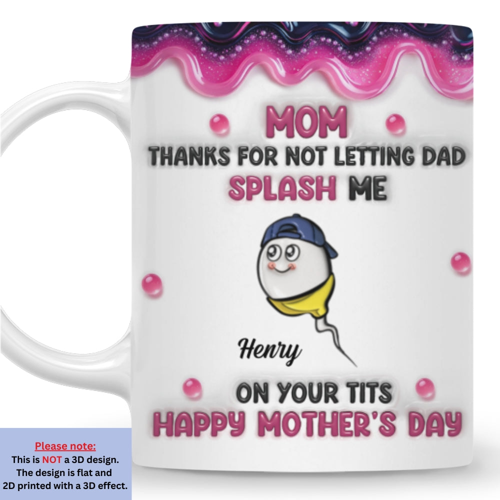 Custom Mother's Day Gift for Mom & Grandma • Splash Us - Personalized 3D Inflated Effect Mug
