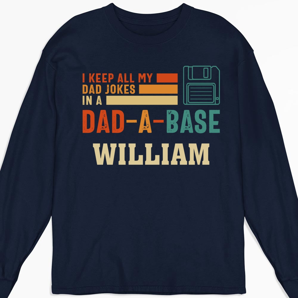 Custom Father's Day, Special Gift for Dad & Grandpa • In My Dad A Base - Personalized Shirt