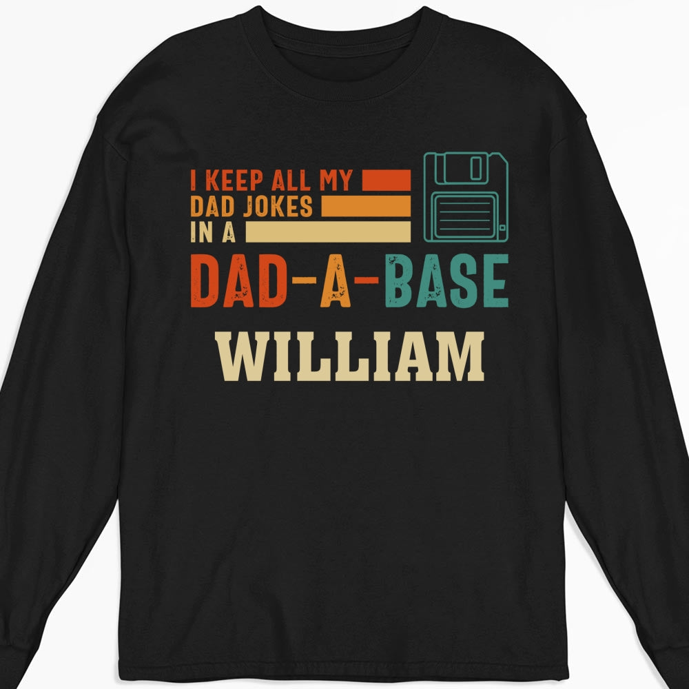 Custom Father's Day, Special Gift for Dad & Grandpa • In My Dad A Base - Personalized Shirt