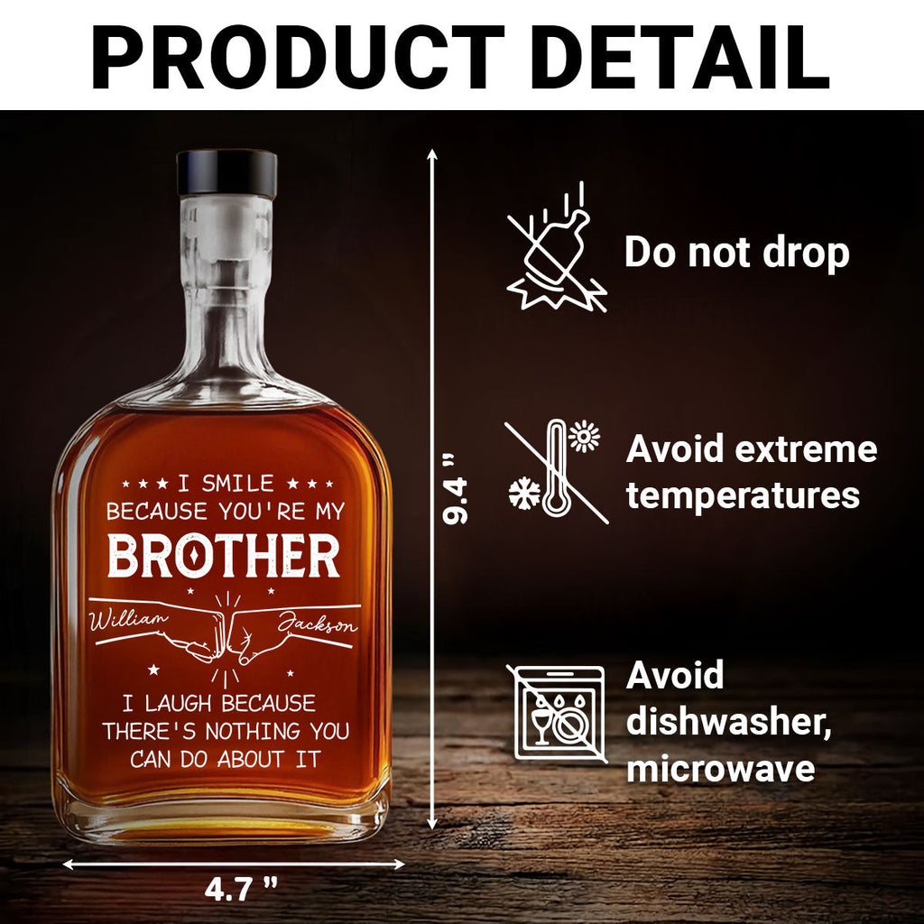 My Brother Version 2 - Personalized Spirits Decanter