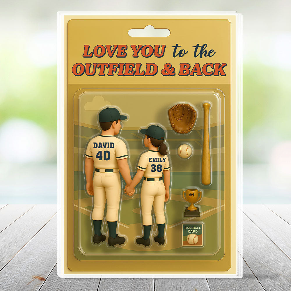 Custom Couple's Decor, Anniversary & Wedding Gift • Baseball Couple - Personalized Acrylic Plaque