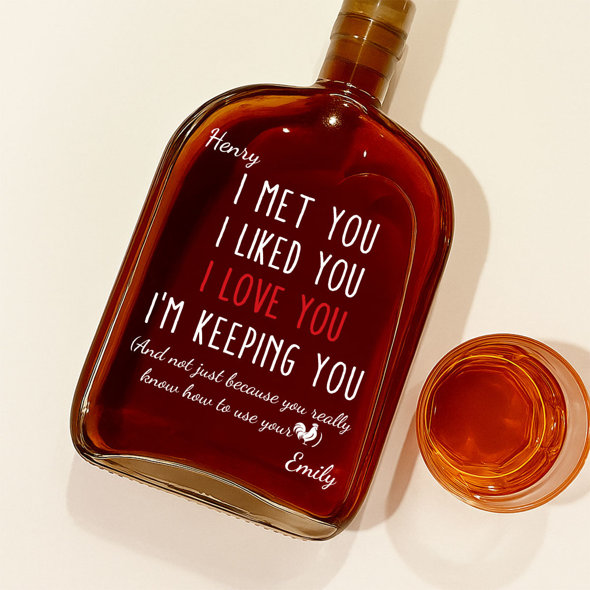 I Am Keeping You - Personalized Spirits Decanter
