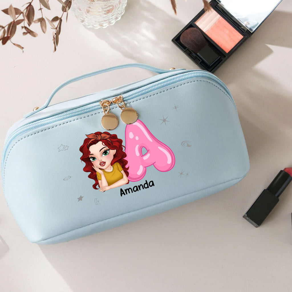 Y2K Girl - Personalized Leather Makeup Bag