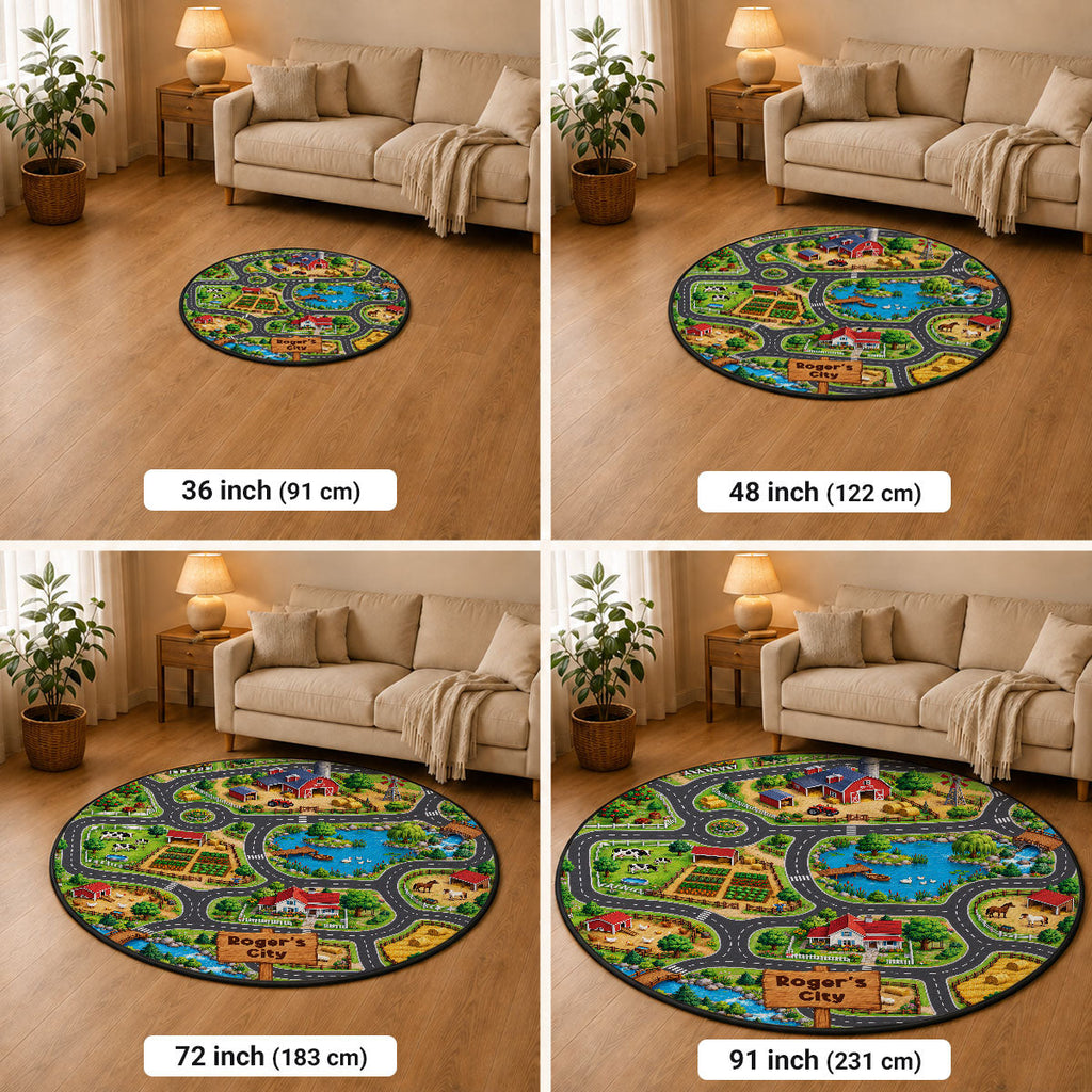 Car Racing Game - Personalized Quilted Mat