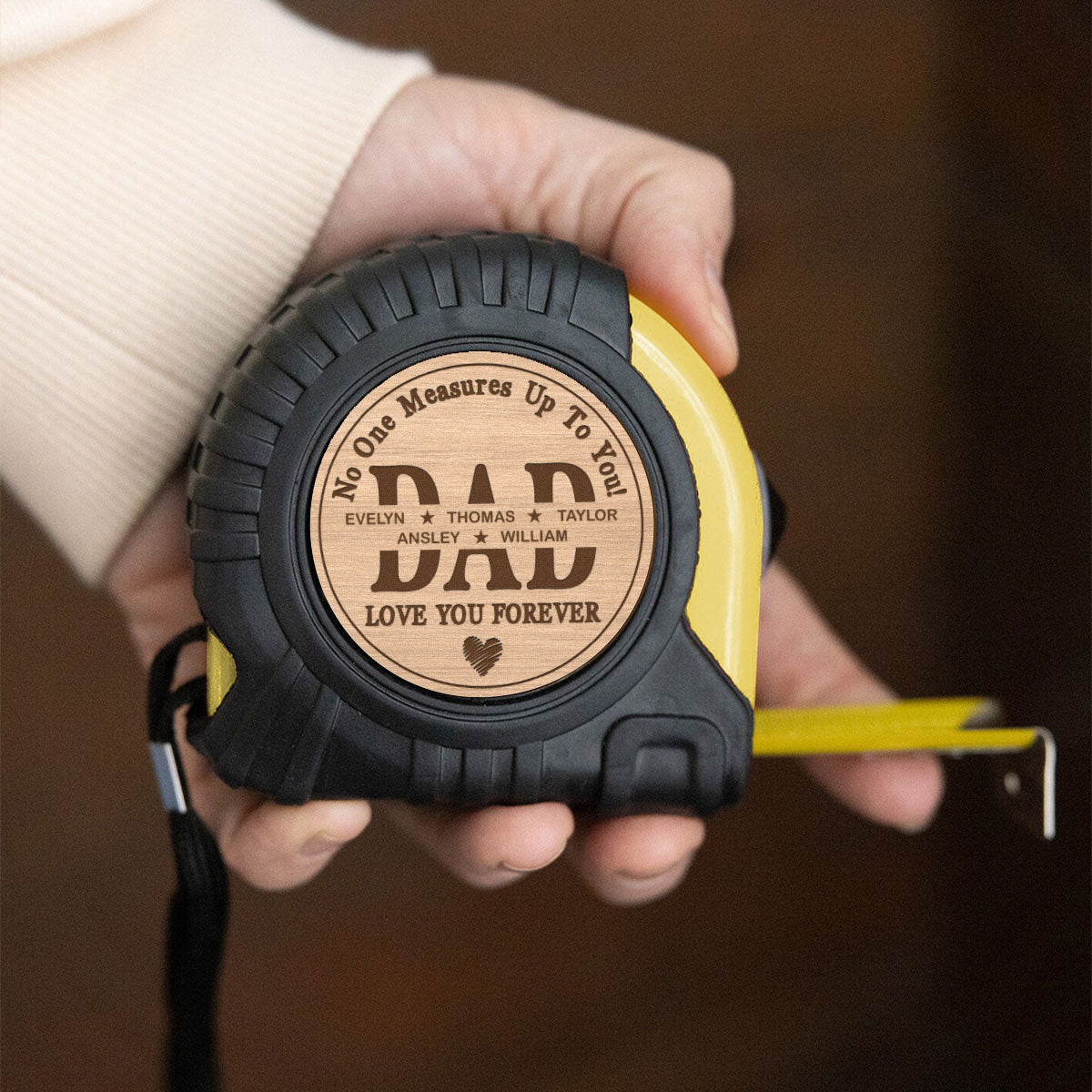 Up To You Dad - Personalized Tape Measure