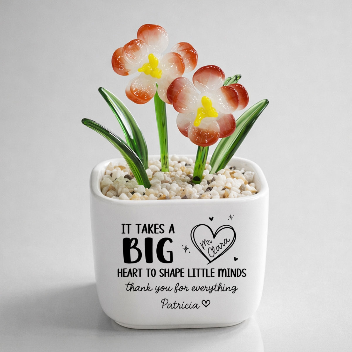 Teachers Make Dreams Bloom - Personalized Glass Birth Month Flower