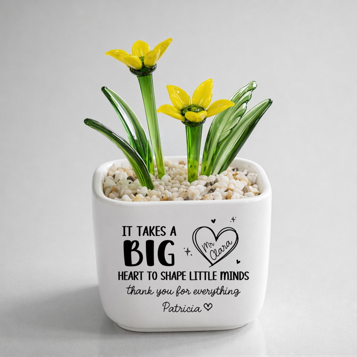 Teachers Make Dreams Bloom - Personalized Glass Birth Month Flower