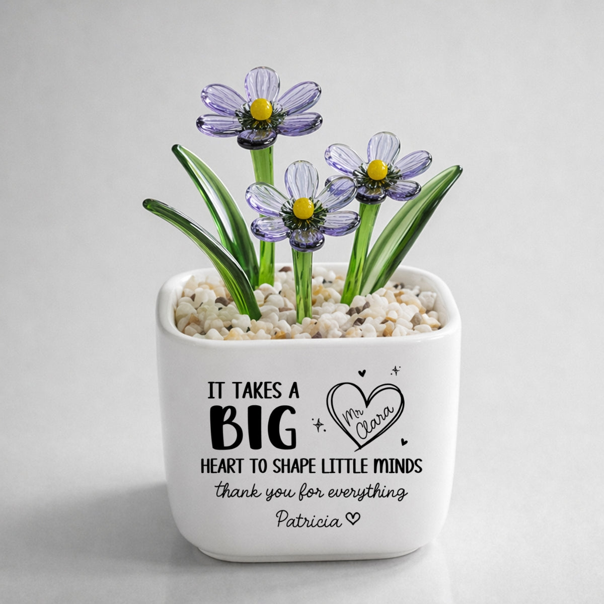 Teachers Make Dreams Bloom - Personalized Glass Birth Month Flower